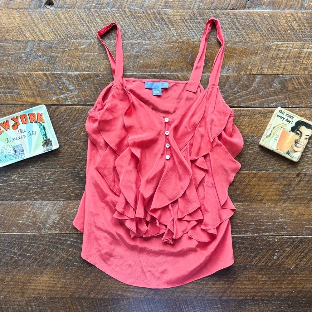 Red Ruffled Camisole - Picture 7 of 7